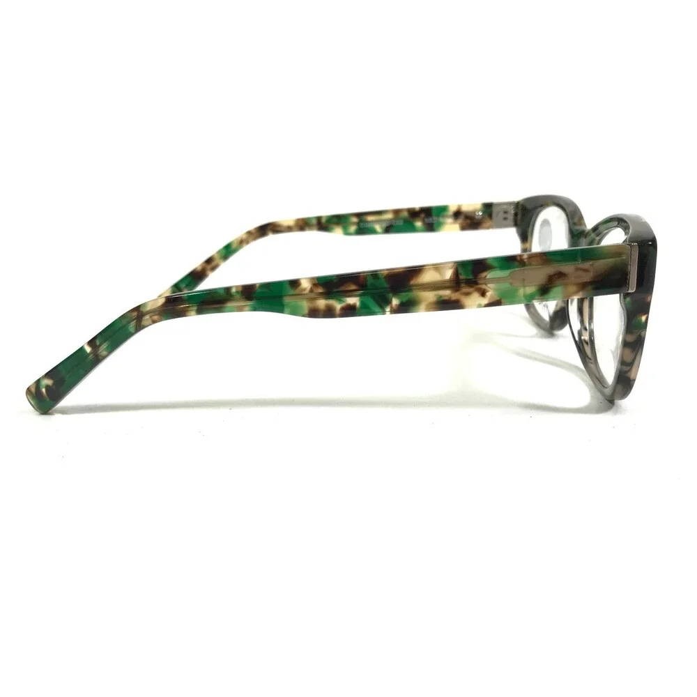 Public Eyeworks Eyeglasses Frames CONCORD-C02 Green Tortoise Square 52-18-140